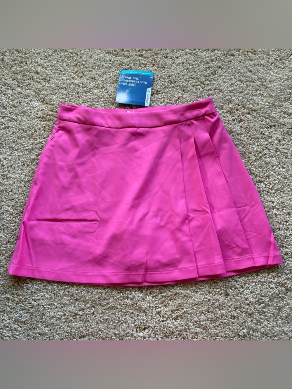 Coolibar UPF 50+ Pink Golf Skort Athletic Tennis Pickleball NWT Size 8 - Picture 1 of 8